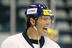 Jaromír Jágr na tréninku Kladna