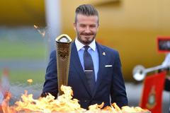 David Beckham a olympijský oheň