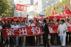 Demonstrace v Číně a Japonsku
