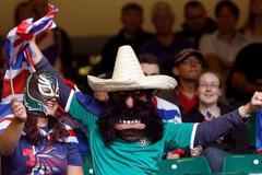 Fanoušci a fanynky na OH 2012 v Londýně.