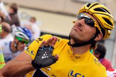 Švýcarský cyklista Fabian Cancellara v šesté etapě Tour de France 2012.