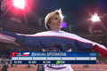 Česká oštěpařka Barbora Špotáková po třetím pokusu ve finále na OH 2012 v Londýně.