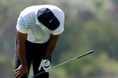 Zklamaný americký golfista Tiger Woods
