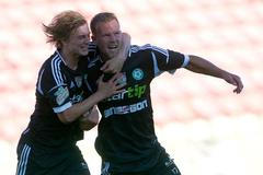 Fotbalisté FK Příbram radost