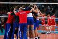 Radost ruských volejbalistů po postupu do finále olympijských her