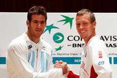 FOTO Los Davis Cupu: pohoda, vtípky a 'železný' Del Potro