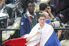 Česká překážkářka Zuzana Hejnová během bronzového finále OH 2012 v Londýně.