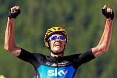 Britský cyklista Christopher Froome během sedmé etapy Tour de France 2012.