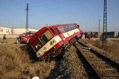 Vykolejený vlak Břeclavsko