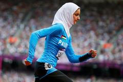 Palestinka Woroud Sawalhaová, rozběhy na 800 metrů, olympiáda Londýn 2012