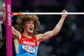 Ruský výškař Ivan Uchov na olympijských hrách v Londýně 2012