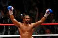 Britský boxer David Haye boxuje s Britem Dereckem Chisorou v mezinárodním mistrovství těžké váhy v londýnském Upton Parku v roce 2012.