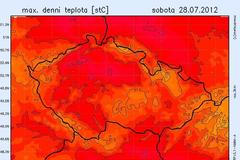 Maximální teplota 28. 7.