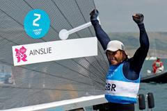 Britský jachtař Ben Ainslie na olympiádě v Londýně