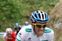 Španělský cyklista Alberto Contador během 17. etapy španělské Vuelty 2012.