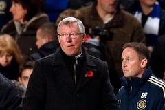 Alex Ferguson v utkání ligového poháru Chelsea vs. Manchester United