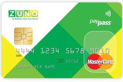 Kreditní karta Zuno Bank s bezkontaktní funkcí