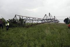 Spadlé elektrické stožáry