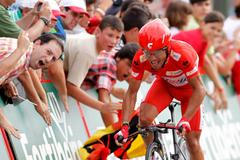Joaquín Rodriguez v 11. etapě španělské Vuelty, kterou byla časovka na 40. kilometrů