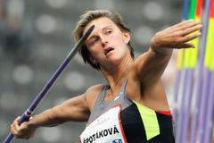 Barbora Špotáková na atletickém mítinku v Berlíně
