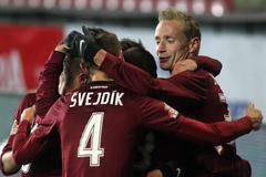 Fotbalisté Sparty Praha v utkání 12. kola Gambrinus ligy 2012/13 proti Liberci.