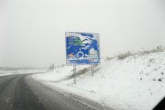 První sníh: Ústecko