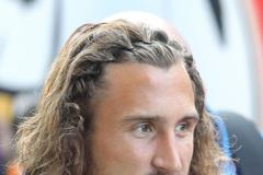 Český fotbalový reprezentant Petr Jiráček během tréninku před přípravným utkáním s Finskem v sezóně 2011/12.