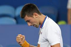 VIDEO Málem kuriózní zranění. Na Djokoviče spadli fanoušci