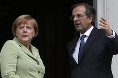 Foto: Návštěva Merkelové v Řecku vzbudila vlnu vášní