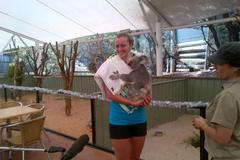 Petra Kvitová s medvídkem koalou