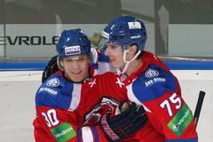 Lev Praha - Nižněkamsk: Tomáš Rachůnek a Vitalij Karamnov