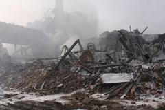 Požár podniku SVIT Gottwaldov/ skladu v Chropyni