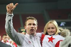 Utkání Slavia - Baník Ostrava (rozlučka Stanislava Vlčka)