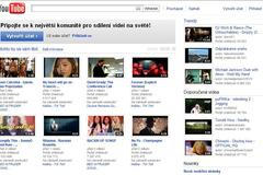 YouTube - úvodní stránka