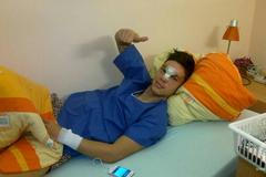 Sparťanský útočník Václav Kadlec v nemocnici po operaci čelní kosti