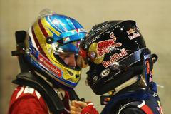 Fernando Alonso, Ferrari a Sebastian Vettel, Red Bull