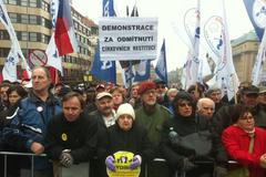 Odborová demonstrace 17.11.