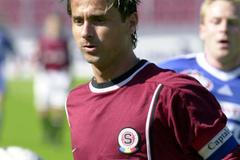 Fotbalista klubu AC Sparta Praha Jiří Novotný v utkání Gambrinus ligy.