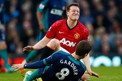 Manchester United - Sunderland: Phil Jones a Craig Gardner