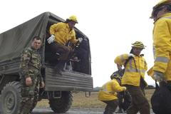 Chilští hasiči se potýkají s řadou lesních požárů