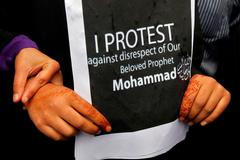 protest - nevinnost muslimů