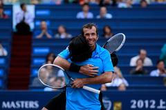 Radek Štěpánek a Leander Paes