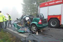 Srážka dodávky s autem