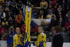 Hokejisté Zlína v benefičním utkání proti Jaroslavli v listopadu 2012.