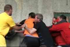 Napadení rozhodčího a bitka na tribuně při utkání III. třídy na Bruntálsku Dvorce - Ryžoviště