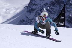 Eva Samková na trati v Montafonu