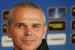 Fotbalový trenér Vítězslav Lavička během tiskové konference klubu AC Sparta Praha.