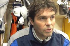 Český hokejista Jaromír Jágr během osobního tréninku na Kladně.