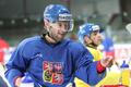 Český hokejový reprezentant Jakub Kindl při tréninku před Karjala Cupem 2012.