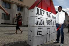 demonstrace za práva pracovních migrantů